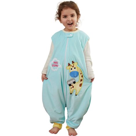 Bebe Gigoteuse avec Jambes Gigoteuse a Pied 1-3 Ans, Girafe (1/5)