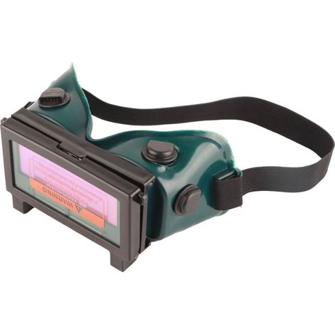 Masque de soudage à assombrissement automatique solaire, lunettes de protection pour soudeur (vert foncé)