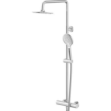 Wholesale Domestic Riviera Round Thermostatic Rigid Riser and Handset Shower System (1/5)