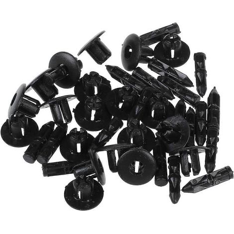 20 Vis à Frapper Plastique 7mm pour Fixation de Pare-Chocs et Panneaux (1/4)