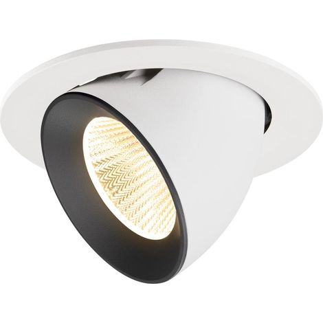 Spot encastré Numinos Gimble L blanc/noir 3000K - 40 deg - 1009733