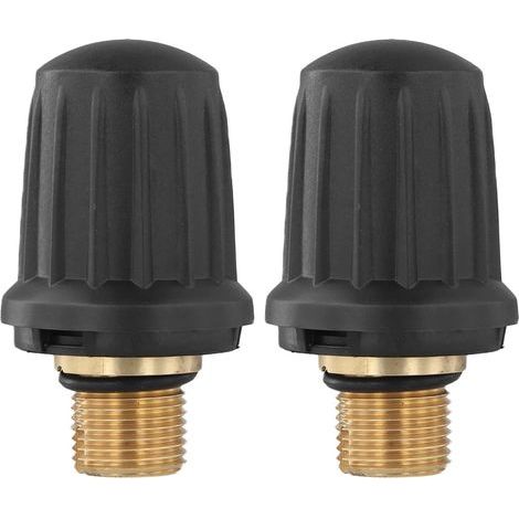 Lot de 2 bouchons de verrouillage de sécurité pour nettoyeur vapeur, valve de sécurité d'étanchéité fiable, pièce de rechange pour Karcher 4.590-105.0, pour tâches de nettoyage domestique (1/5)