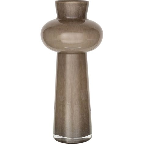 Vase compact en verre taupe - taupe (1/4)