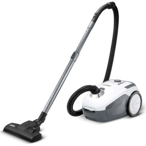 Kärcher – Aspirateur traineau 700 W – Filtre HEPA 13 – 76 dB – Flexible d'aspiration 1,5 m avec poignée incurvée – Nettoyage sols durs et tapis