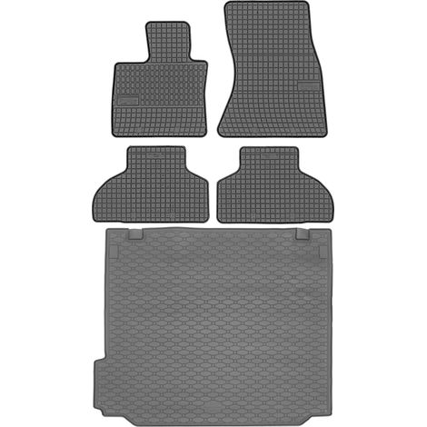 Juego de alfombrillas de goma para coche y alfombrilla para maletero para BMW X5 F15 SUV (de octubre de 2013 a octubre de 2018). (1/5)