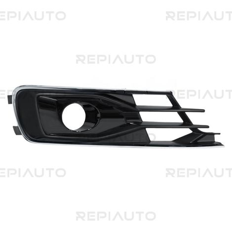 Grille de pare-choc avant droite noire contour chromé trou anti-brouillard Audi A6 4 (4G2-C7-4GC/4G5-C7-4GD) phase 2 2014-2018