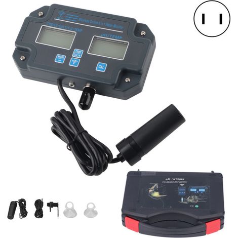 PHW3988 Multi-parameter water quality tester with app, remote control, PH, EC, TDS, SALT, SG, temperature meter, online monitor (US 110V plug) (1/5)