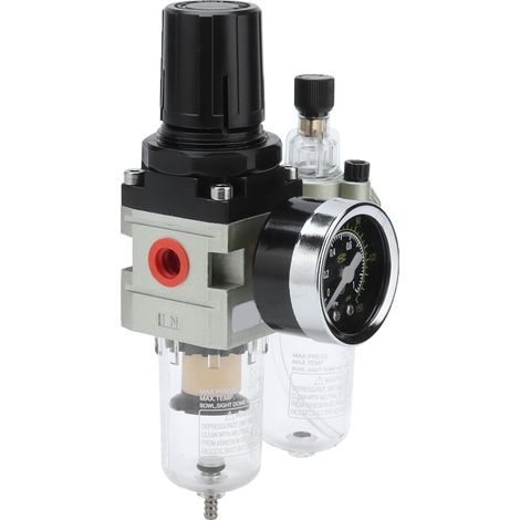 Régulateur de pression d'air avec manomètre, kit en alliage d'aluminium pour équipements d'automatisation chimique, régulateur pneumatique précis (1/5)