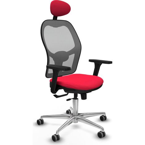 Chaise de bureau piqueras y crespo Jorquera gris accoudoirs réglables (1/2)
