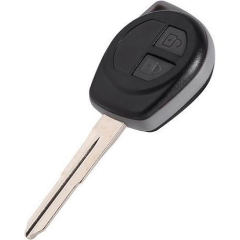 Coque clé 2 boutons – pour SUZUKI Vitara/Swift/Ignis/SX4/Liana/Alto – remplacement – durable – noire