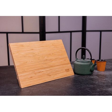 Porte-Couteaux Magnétique Pliable en Bambou Naturel pour Cuisine - 30 x 22 cm - PANGIVO (1/4)