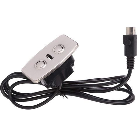 5 V, 2 A Interrupteur de siège, commande de canapé inclinable électrique, télécommande à deux boutons, interrupteur à bouton poussoir avec ports USB (1/5)