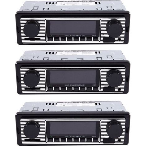 3X Ancien Autoradio Lecteur MP3 Stereo USB AUX Audio Stereo Classique de Voiture (1/2)