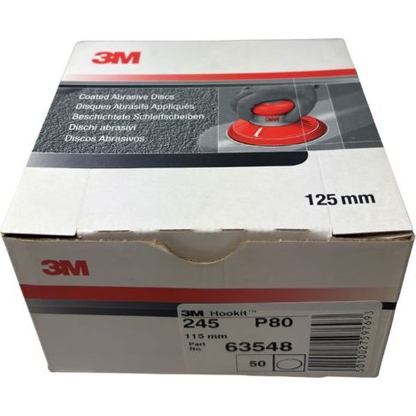 3m 63548 Schleifscheibe Serie 245 Durchmesser 115 P80 Stücke 50 (1/2)