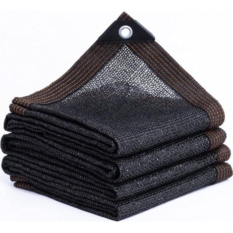 Schwarzes Schattierungsnetz Garten Sonnenschutznetz Pflanzenschutz 95 % Schattierung 3 x 7 m Schwarz (1/5)