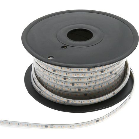 IluminaShop - Tira de LED 600W 220VAC SMD2835 110LED/m 12W/m IP65 Sin Rectificador (50 metros) Blanco Calido 2700K (1/2)