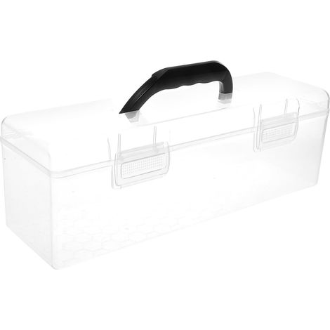 boîte de rangement transparente et portable pour pinceaux d