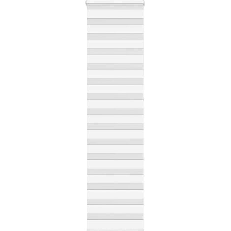 Doppelrollo Weiß 60x230 cm Stoffbreite 55,9 cm Polyester