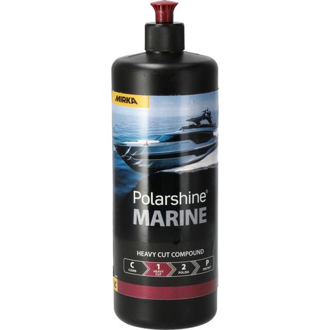 Mirka Polarshine Marine Heavy Cut / 1 L / Wasserbasierte, silikonfreie Heavy Cut Polierpaste / 7994510111HC