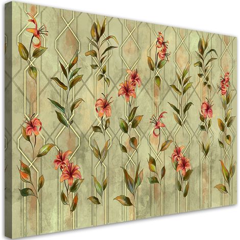 Tableau sur toile Fleur jaune Lilia 90x60 (1/5)