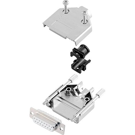 encitech DTPK-M-15-DBS-W-K 6355-8030-12 Kit embase SUB-D femelle 180 ° Nombre de pôles: 15 fût à sou