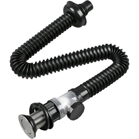 Tuyau vidange évier Accessoires Flexibles Et Extensibles Kit Vidange Pour Lavabo pour cuisine lavabo douche toilettes (1/5)