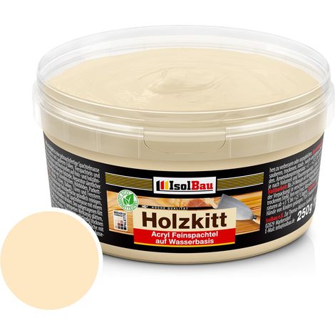 Holzkitt Spachtelmasse Holzspachtelmasse Innen Außen 250g Kiefer Hell ( Nr. 8 ) (1/5)