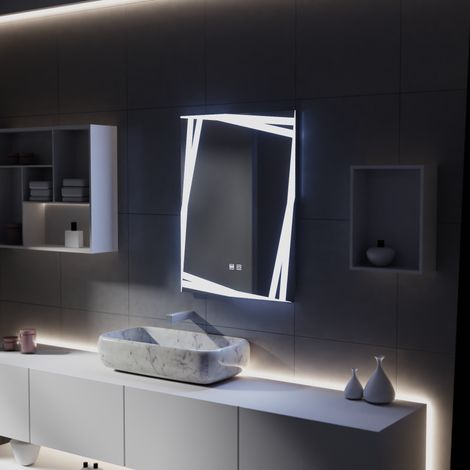 Miroir LED Touch Infinitum Systeme Desembuage 60x80cm (1/5)