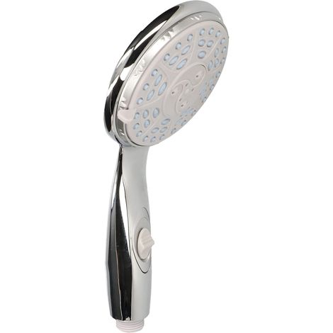 KOTARBAU Pommeau de douche 5 modes 240 x 120 mm chromé pour douche avec fonction Start-Stop (1/5)