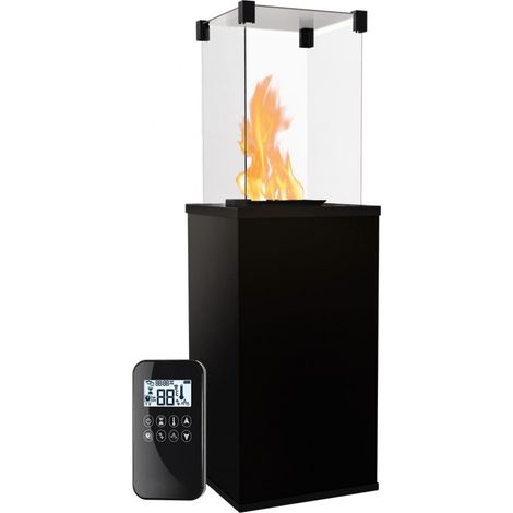 KRATKI Gaskamin PATIO Quarzstein Nero Assoluto Gasheizgerät 4-8,2 kW (1/5)