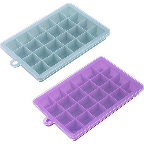 Silikon-Eisformen – 15 und 24 Würfel pro Form – Für Whisky und Babynahrung – 2er-Set (1/5)