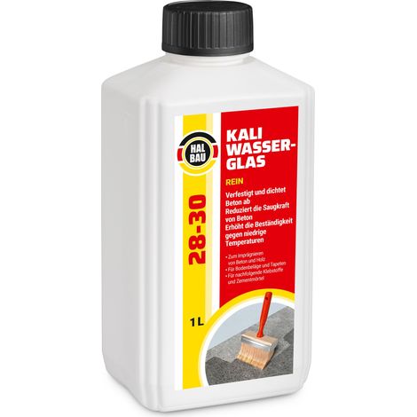 HALBAU Kaliwasserglas HB28-30 Betonimprägnierung Holzschutz Grundierung Konservierung - 1L