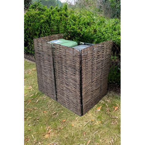 Foldable design Trash Can Fence Wicker Privacy Fence (1/5)