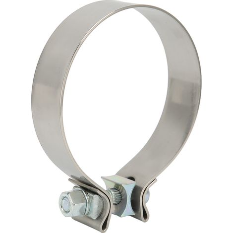 Collier de Serrage Universel pour Échappement, Bride d'Étanchéité Inoxydable, Pince Silencieux Haute Dureté, pour Collecteur et Tube d'Échappement, 4 Pouces (1/5)