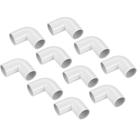 Raccord PVC pour conduit électrique, coude 90°, 20 mm, pour tuyau, lot de 10 (1/5)