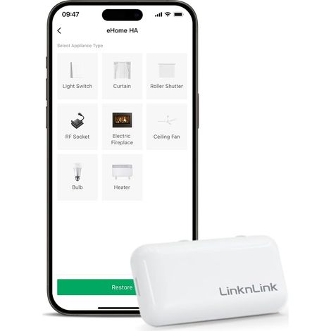 Wi-FI Smart RF Télécommande Universelle, Contrôleur RF pour Interrupteurs lumière, Ventilateurs Plafond, Moteurs Store (1/5)