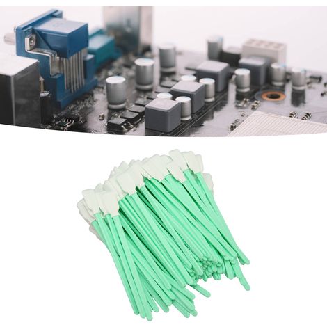 100 écouvillons de nettoyage sans poussière, adaptés au nettoyage des produits électroniques et optiques (1/5)