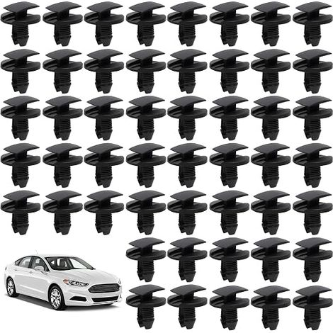 Clips Fixation Parechocs 8565.53 1609267280, Clips Voiture Citroen Peugeot Jumpy Berlingo C3 C4 C5 C6 Clio 2 206 307 308 Expert, Rivets en Plastique Voiture, Fixation de Fender (1/5)