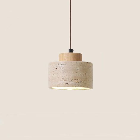 Luminaires suspendus modernes Lampe à suspension en pierre Wabi Sabi Lumière réglable Lampe à suspension linéaire en pierre naturelle Lustre en marbre moderne Lampe suspendue rustique de ferme (1/4)
