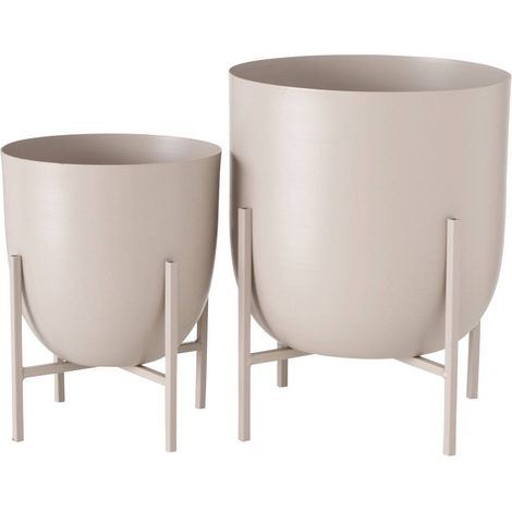 Blumentopf aus Metall KILANA, 2er-Set (1/5)