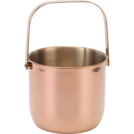 Seau à glace professionnel pour bar KTV, en acier inoxydable à double isolation, couleur or rose. Seau à glace épais pour vin, champagne et bière. (1/5)