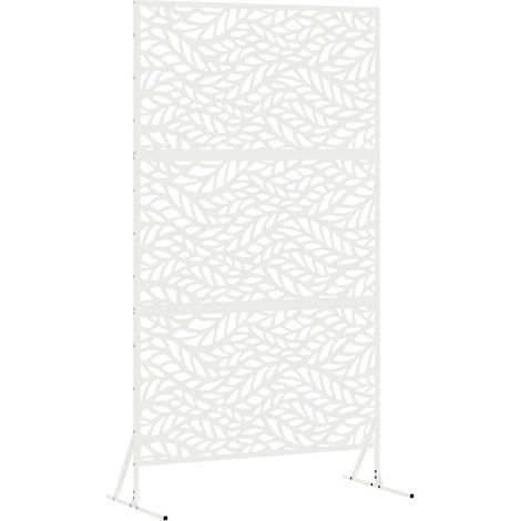 Vidaxl – Écran de confidentialité 100 x 50 x 180 cm en acier – Design découpé décoratif – Barrière visuelle pour jardins et terrasses