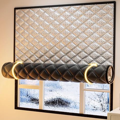 Rideaux isolants occultants imperméables thermiques tissu Oxford pour camping-car hiver 120x120 cm (1/4)