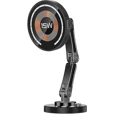 Support de téléphone pour voiture avec chargeur magnétique sans fil 15 W, charge rapide, fixation adhésive facile, compatible avec les iPhone 15, 14 et 13 Pro Max MagSafe. WHBYV (1/4)