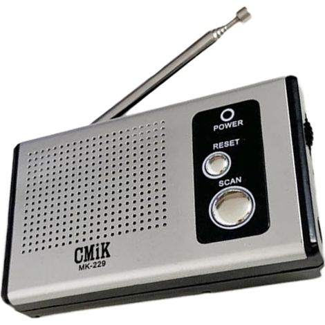 Mini radio FM de poche, récepteur radio portable haute sensibilité avec antenne rétractable, alimenté par 2 piles AAA, adapté aux personnes âgées. (1/5)