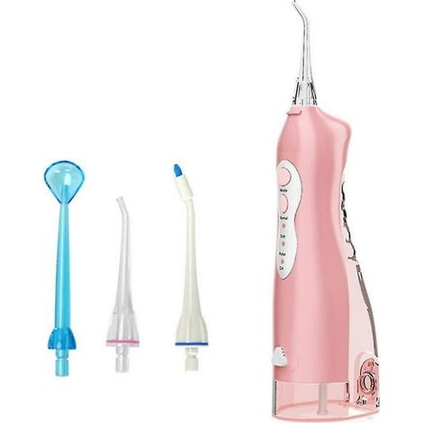 Cordless Pearl Water Flosser Rechargeable Portable Water Flosser For Teeth Pink (1/5)