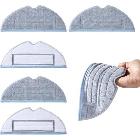 8 Serpillères compatibles pour Roborock S7 S8 MaxV Ultra microfibre 8 chiffons de nettoyage en microfibre de haute qualité pour Roborock S7 et S8. Lavables, durables (1/5)