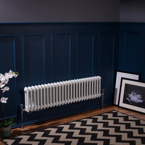 WarmeHaus Traditional Radiator White Double Panel 300x1190mm (1/5)