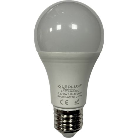 Lampada A Led E27 Con Sensore Crepuscolare 9W 810 Lumen A60 3000K Day Night Sensor (1/2)