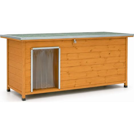 Niche en bois haute isolation Taille 2XL - Épicéa 3 couches avec toit étanche